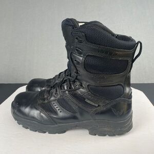 Thorogood BBP Waterproof Side-Zip Men's size 11 M Black Leather Tactical Boots